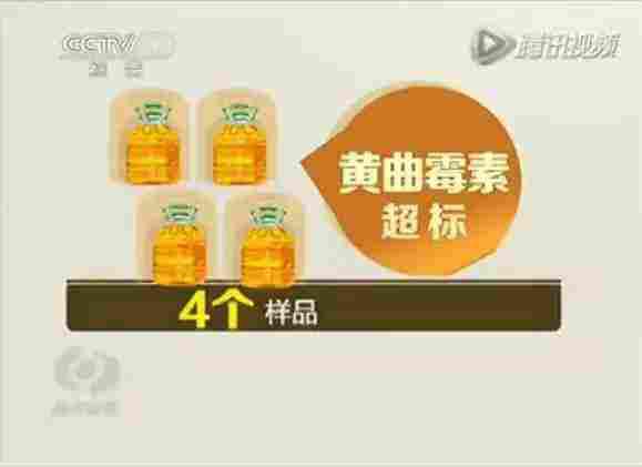 4个样品黄曲霉素超标
