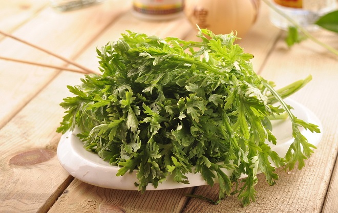 冬季时令蔬菜：茼蒿